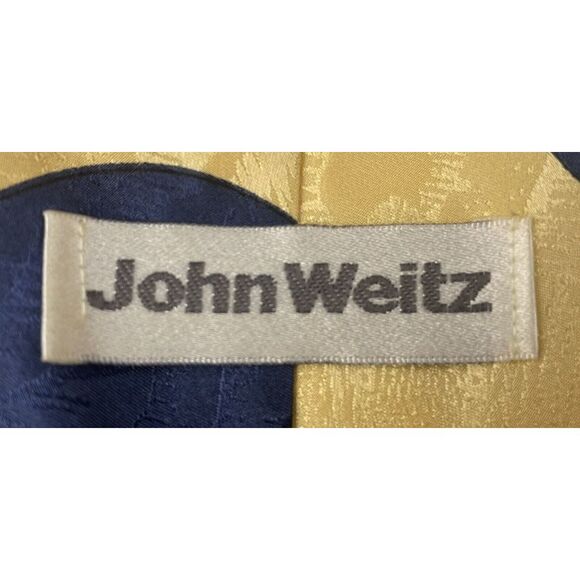 Vintage JOHN WEITZ     100% Silk Tie        Made in USA       Abstract Geometric - Picture 3 of 14